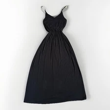 Olivia Rae Black Halter Maxi Sundress Size Small Date Outing Sexy (A19)