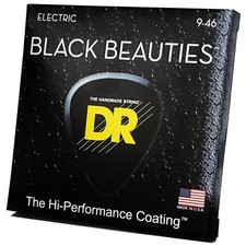 Saiten E-Gitarre DR Strings Black Beauties BKE-9/46 Lite-Heavy Gitarrensaiten E-