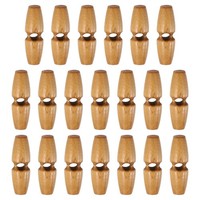 20 StüCk Holz-KnöPfe 30Mm FüR Olive, Einloch, Hellbraun, NäHen