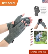 Arthritis Gloves Women Men, Carpal Tunnel, Rheumatiod, Tendonitis, Fingerless...