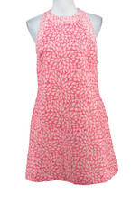 Anthropologie Hutch Dress Women Medium Pink Tweed Old Money Halter Shift Pockets