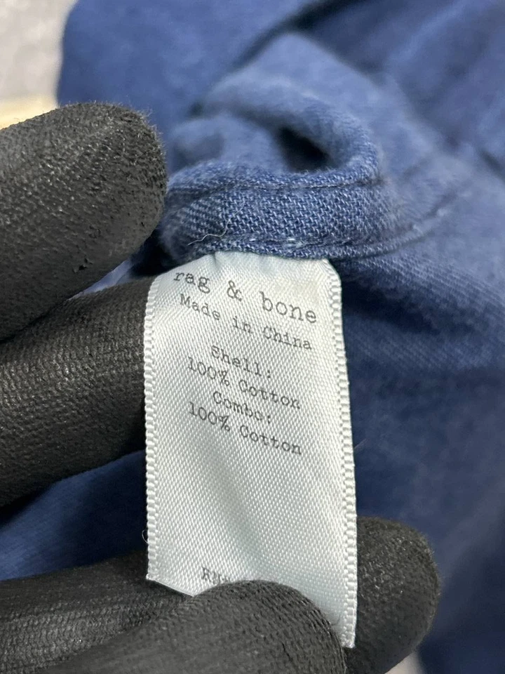 Rag & Bone Romper Womens Small Blue Cotton - Image 4 of 4