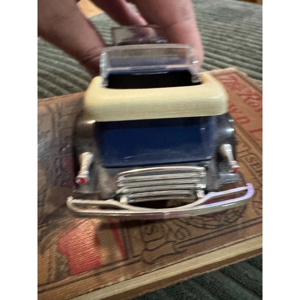 Lincoln Phaeton 1932 convertible modelo de coche diecast azul escala 1:18 Foto 4 de 4