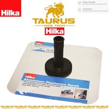 HILKA Aluminium Plasterer Hawk Rolled Edge Detachable Plastic Handle UK FREE P&P