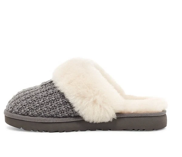 EXCLUSIVE OFFER UGG Cozy Knit Slippers - Charcoal, Medium - Image 4 of 4