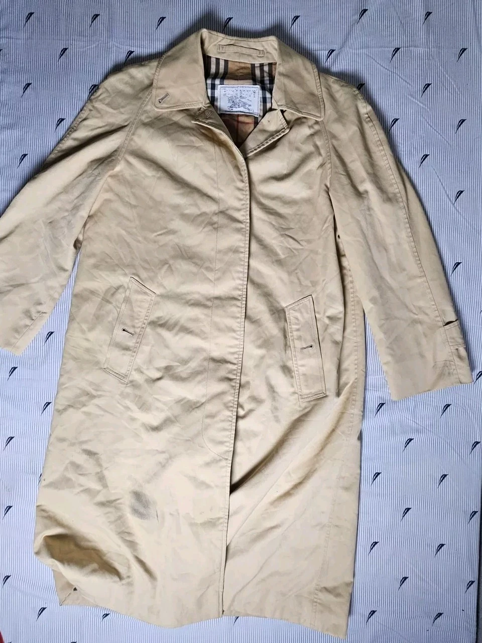 Giacca trench leggero marrone Burberry's vintage taglia 38