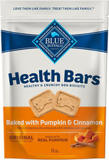 Health Bars Crunchy Dog Biscuits, Oven-Baked With Natural Ingredients, Pumpkin 