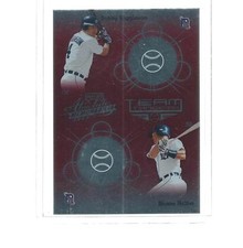 2002 PLAYOFF ABSOLUTE MEMORABILIA BASEBALL TEAM TANDEMS HIGGINSON/ HALTER #TT-12