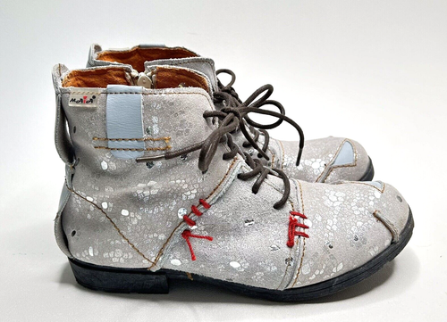 Women’s Handmade Stitching Shoes Leather Lace-up Low Heel sz 38 TMA EYES & MAiA