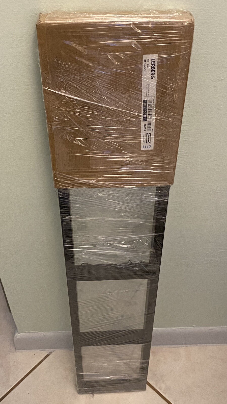 NEW IKEA Lerberg Media Wall Mount CD DVD Shelf Rack Charcoal Gray 10035