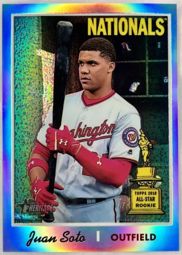 Juan Soto 2019 Topps Heritage Chrome #THC-481 Refractor All Star Rookie #243/570