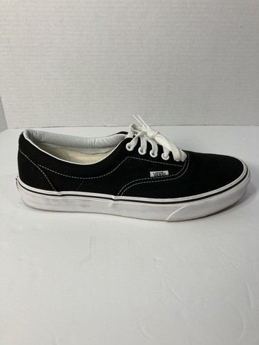 Vans Off the Wall Mens Size 10.5 Classic Canvas Sneakers Black/White-NEW - Picture 3 of 8