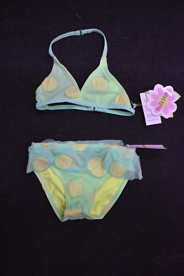 HULA STAR GIRLS 2 PIECE SWIMSUIT GREEN SIZE 6X