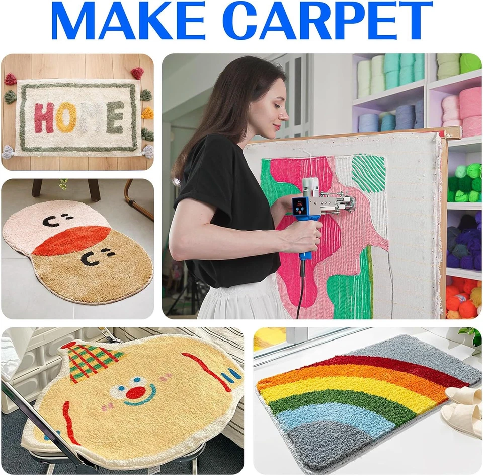 Tufting Gun Starter Kit Aluminum Metal Tufting Frame Monk Cloth for Beginners AU - image 2 of 4