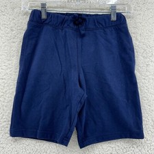 Childrens Place Boys Sz M 7/8 Navy Blue Sweat Shorts Drawstring Pockets