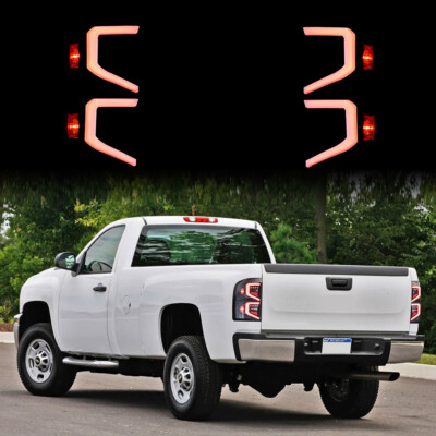 VLAND FULL LED Tail Lights w/Animation For 2007-2013 Silverado1500 2500HD 3500HD