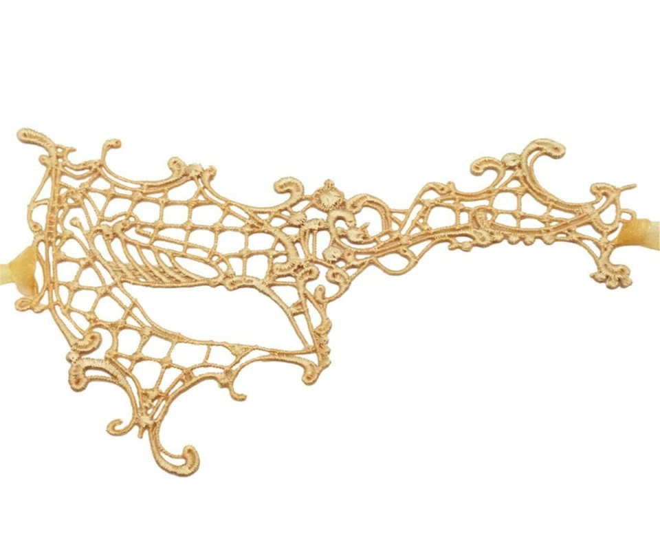 Halloween Ball Prom Party VENETIAN Fancy Face Eye Soft Crochet Mask Masquerade  - Image 2 of 4