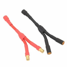 Parallel Wire Brushless Motor 8mm 1 Female to 2 Male+/Female- HXT 6.5mm 10# 4"