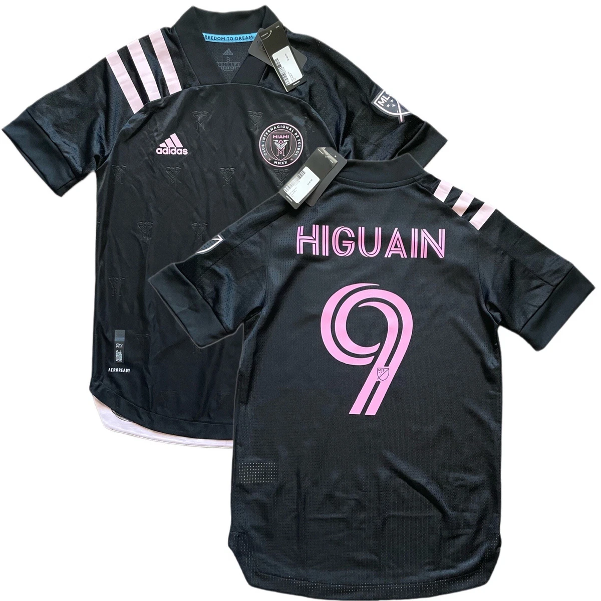 2020 Inter Miami CF Authentic Away Jersey 9 Higuain Small Soccer MLS NEW