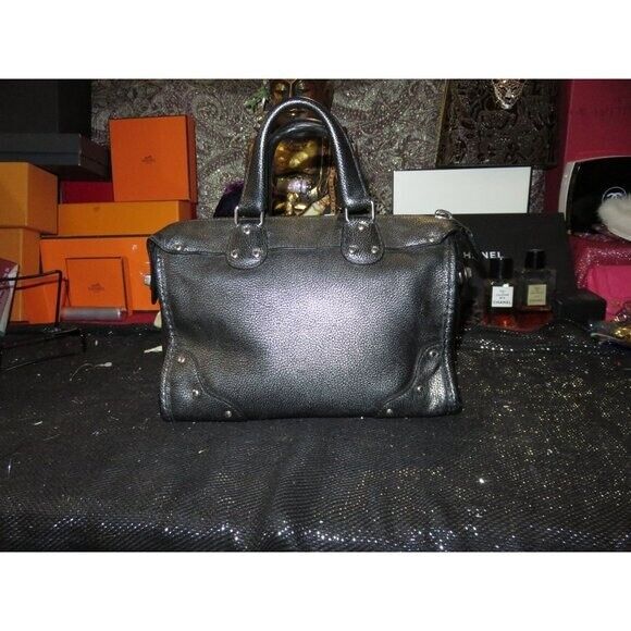 Coach Metallic Oil Slick Gunmetal Grey Leather Rhyder Coach Metallic Oil Slick Gunmetal Grey Leather Rhyder