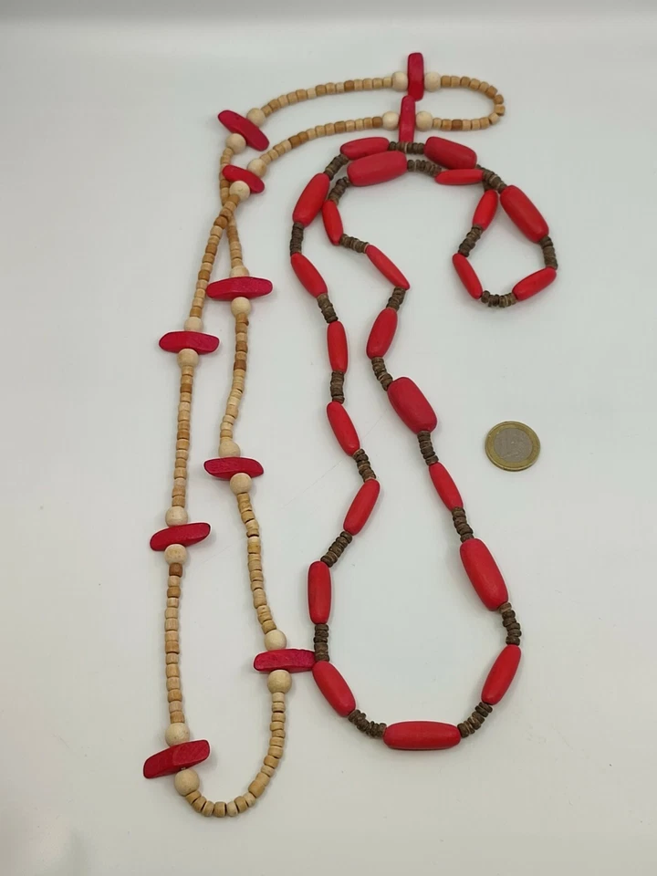 12 x Holzkette - Neu - Fashion Design Kette Sammlung Konvolut Schmuck Auflösung - Bild 3 von 4