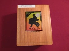 Acid Kuba Grande Empty Wood Cigar Box 8" x 6.5" x 3" ~