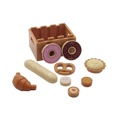 Original LEGO  Lebensmittel Bäckerei Korb Brot & Gebäck Minifigur Küchenmöbel