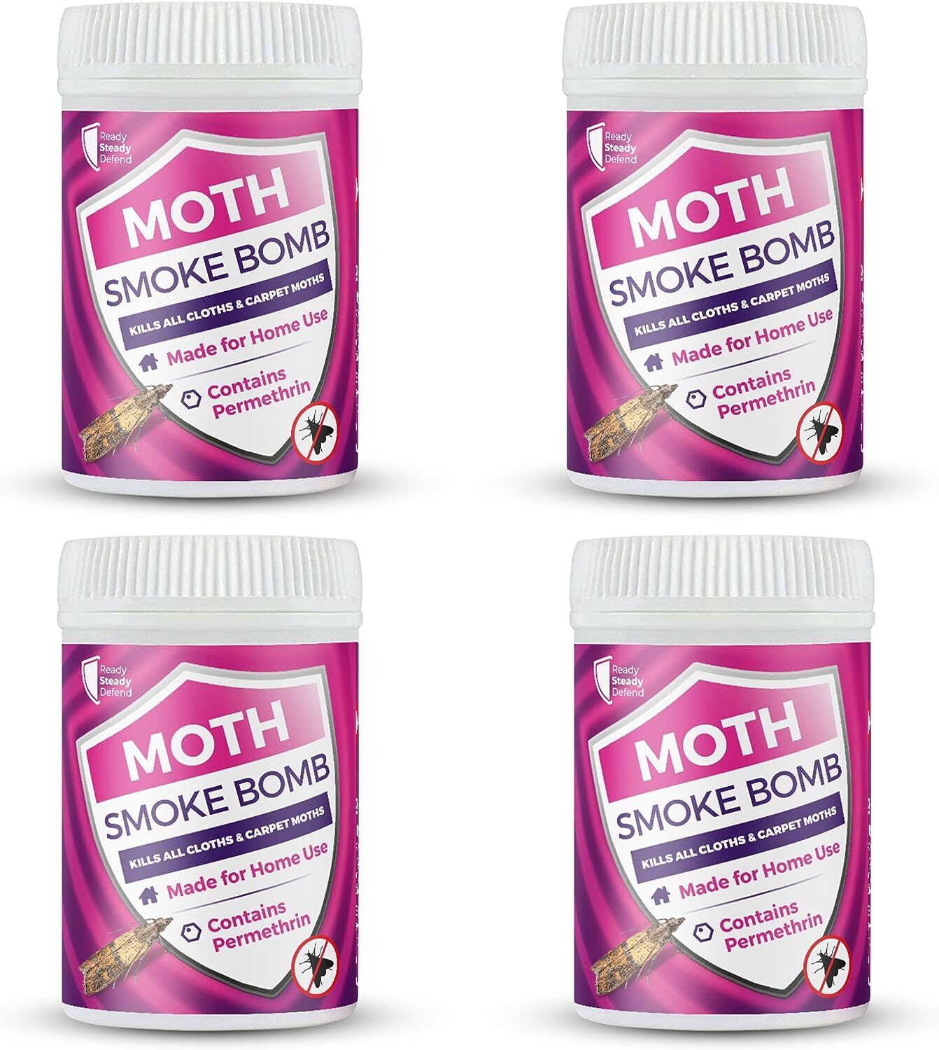 Moth Fumigation Bomb Pack of 4 Mini Bombs eBay