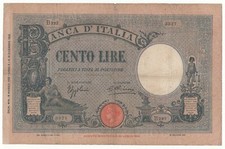 100 LIRE  AZZURRINO  ( FASCIO)    DECR  16 / 05 /1932