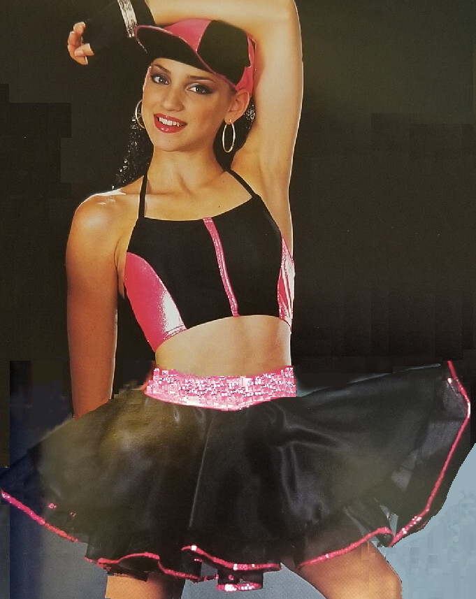 GROUP LOT 10 Child Small SANDRA D Dance Costume 50s Swing Retro Pink Ladies