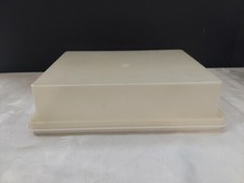 Vintage Tupperware Fresh Abd Fancy Cake Carrier Color White