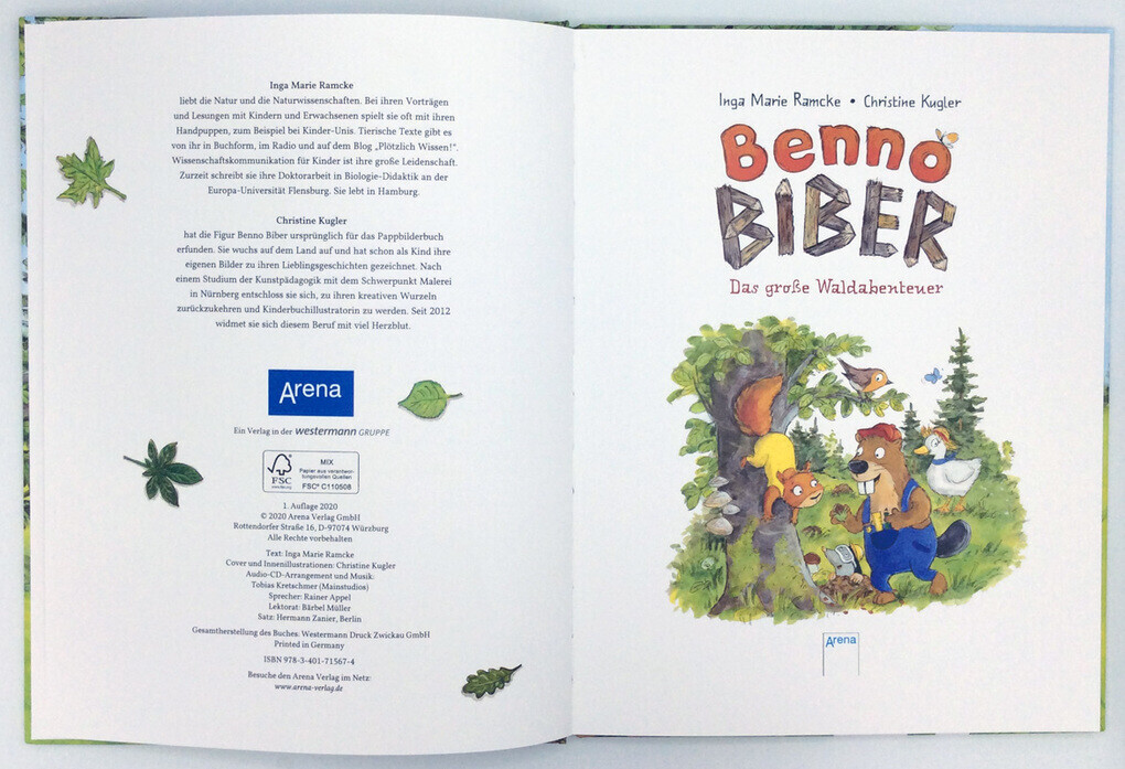 Thumbnail - Benno Biber. Das Große Waldabenteuer | Inga Marie Ramcke | 2020 |