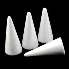 3Pcs Cone Modelling Polystyrene Foam Foam Ball DIY Christmas Party Supplies