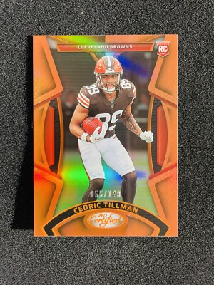 2023 Panini Certified Cedric Tillman RC Orange Mirror /149! Cleveland Browns