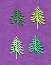 TREE  21 die cuts scrapbook cards