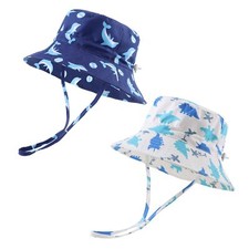 Toddler Boy Sun Hat Summer Baby Bucket Hat Infant Boys Beach Cap UPF 50 Kids...
