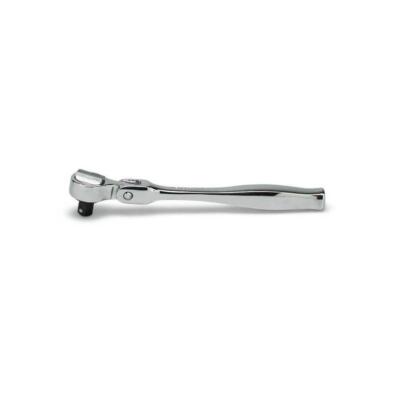 Wright Tools 2495 1/4'' Drive Flex Head Ratchet Contour Grip - 5-1/2''