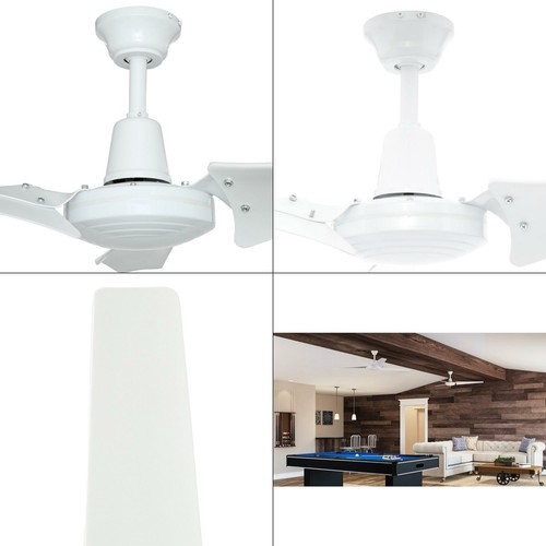 indoor/outdoor white ceiling fan 