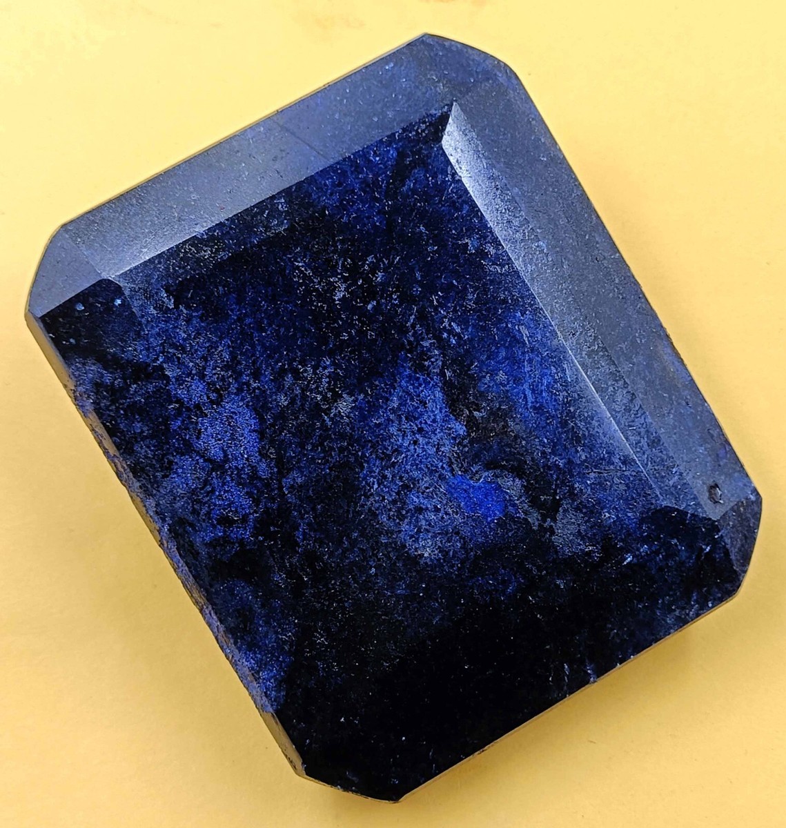 Natural African Blue Sapphire 4575 Ct Emerald Shape EGL Certified