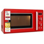 Exquisit Retro-Mikrowelle, 20L, 5 Leistungsstufen, Timer, RMW720-3GDIG rot