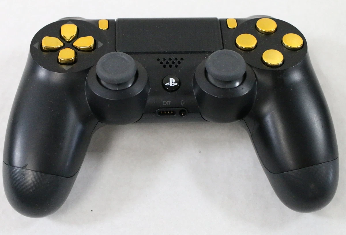 Playstation 4 PS4 Black Gold Custom UN MODDED Controller Custom