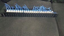 USED HellermannTyton PP110C5E481U Category 5e 48 Port Patch Panel, 1U, Black