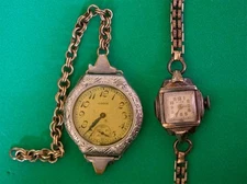 Vintage Elgin 14k Rolled Gold Filled & Acme Vintage Wrist Watches (2) NonWorking