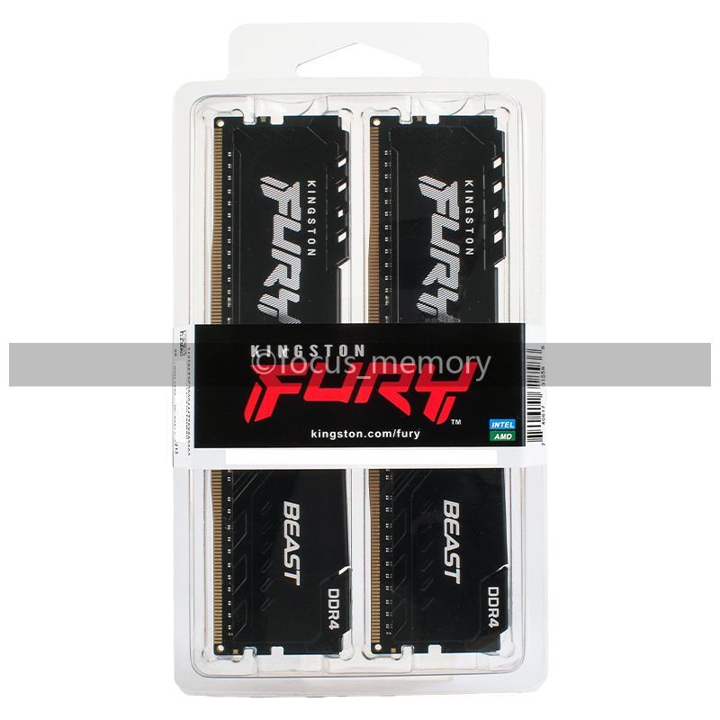 メモリー KINGSTON FURY BEAST 32GB DDR4 2666MHz Kingston FURY Beast 32GB/16GB DDR4 3200 2666MHz DIMM Desktop