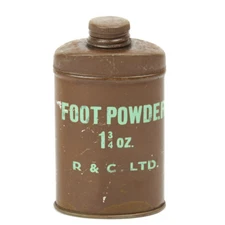 Original WWII British Army Foot Powder- Unissued