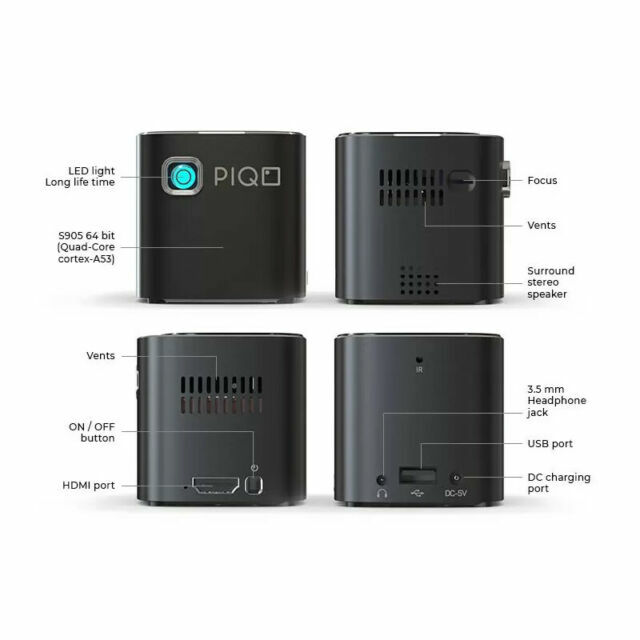 PIQO AUPIQO199 1080p Mini Portable 