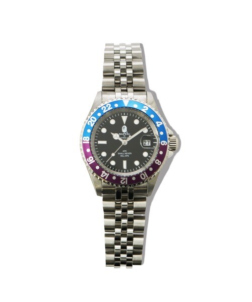 A BATHING APE Men's Watch TYPE-2 BAPEX M Sliver Japan 2022 S A BATHING APE Men's Watch TYPE-2 BAPEX M Sliver Japan 2022 S