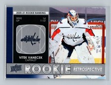 2021-22 UD Series 1 Rookie Retrospective  #RR-13 Vitek Vanecek Capitals