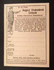 CLASSIC COMMERCIAL POSTCARD FAHRAD BYCICLE BIKE GERMANY DEUTSCHLAND K1