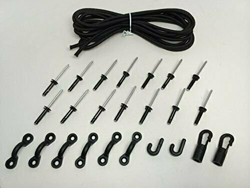 Bungee Kit 150" Leash 2 J Hook 2 Terminal Cord & Sleeve 14 R